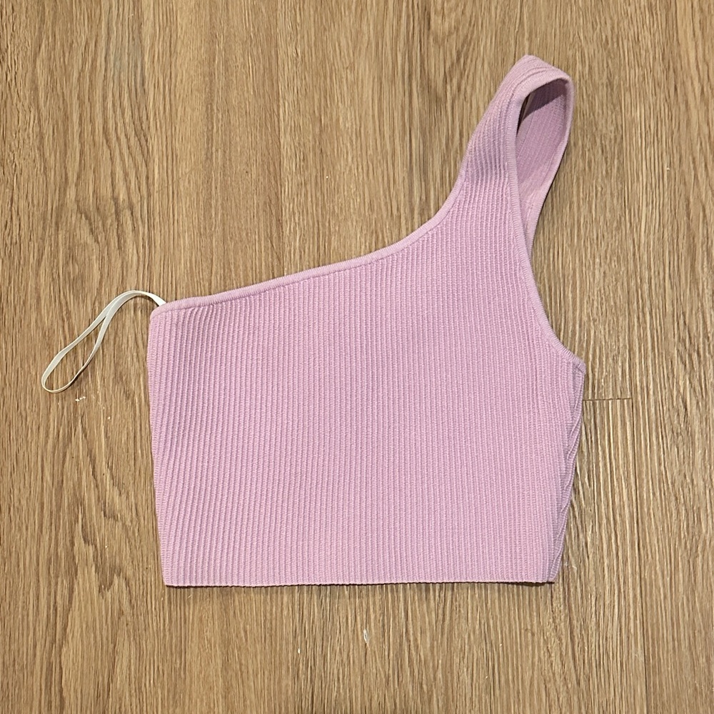 Babaton One-Shoulder Ribbed Tank Top - Picture 2 of 2
